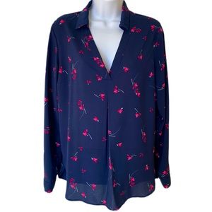 DYNAMITE 🌟 navy blue blouse